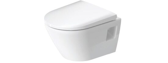 Duravit pods ar QR/SC vāku D-Neo Compact rimless, 370x480 mm, stipri